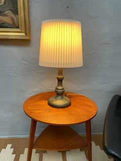Antique Copper Wire Table Lamp From The 1920s