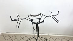 Antique Coppered Steel Book Stand, Giffen & Giffen, Chicago, 1860s