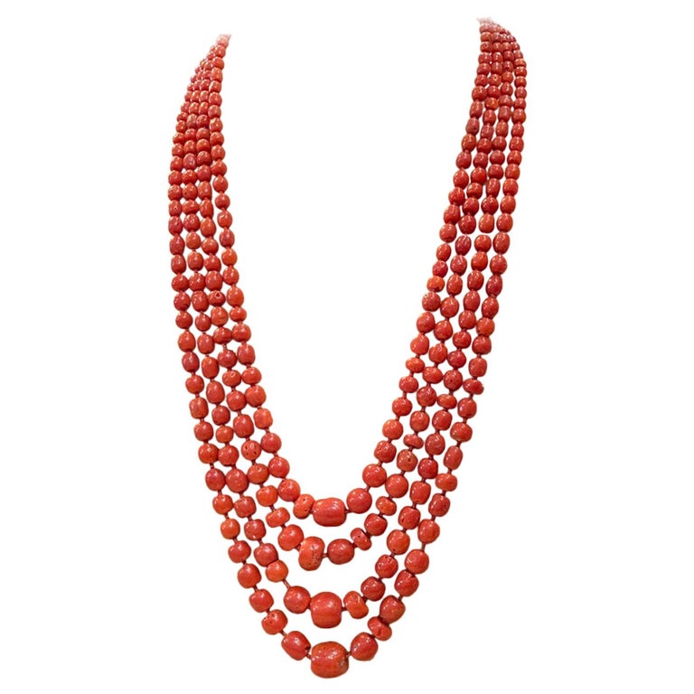 Antique coral beads for sale deals