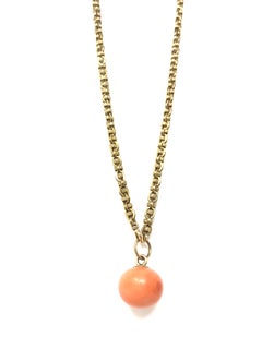 Antique Coral Gold Necklace