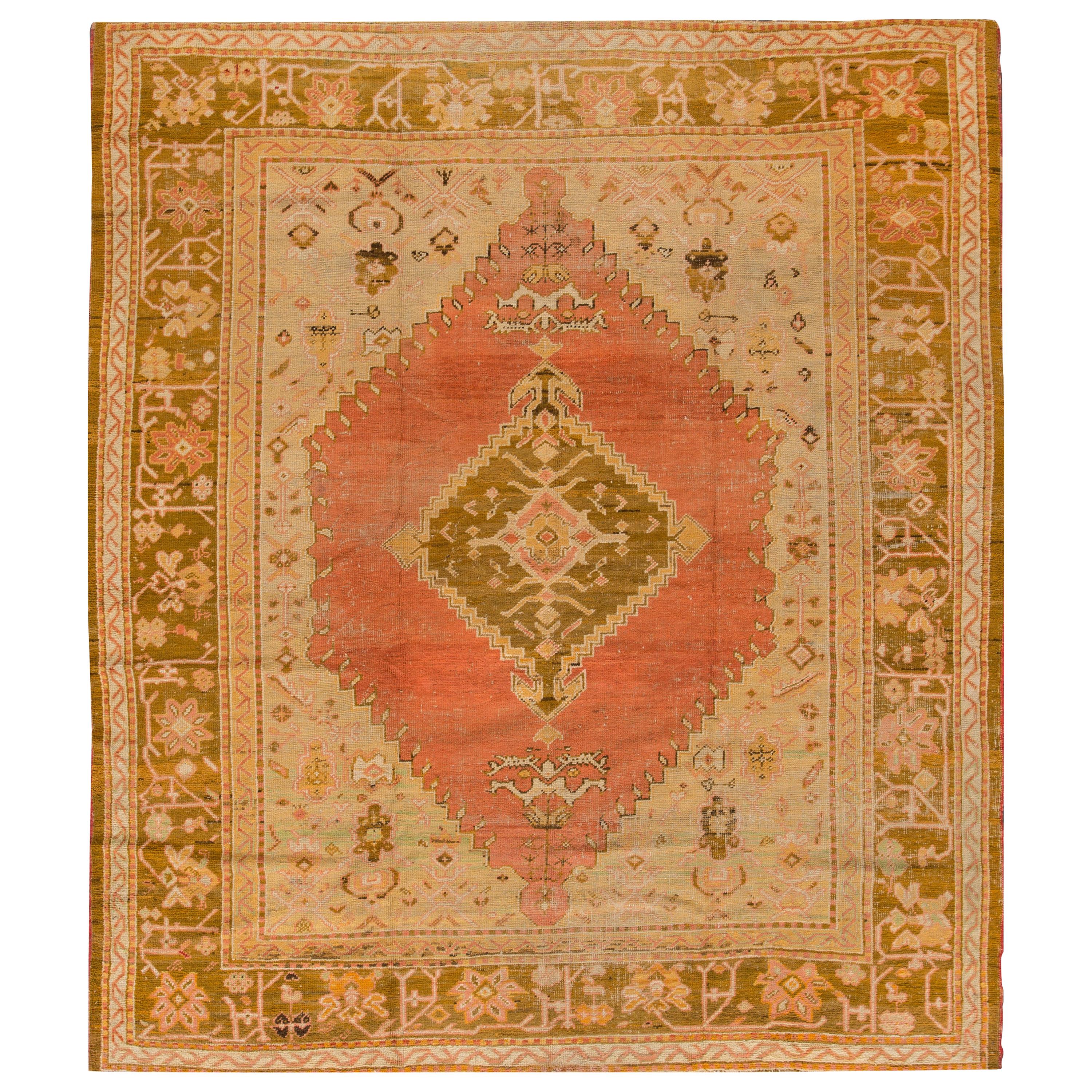 Antique Turkish Wool Rug For Sale at 1stDibs