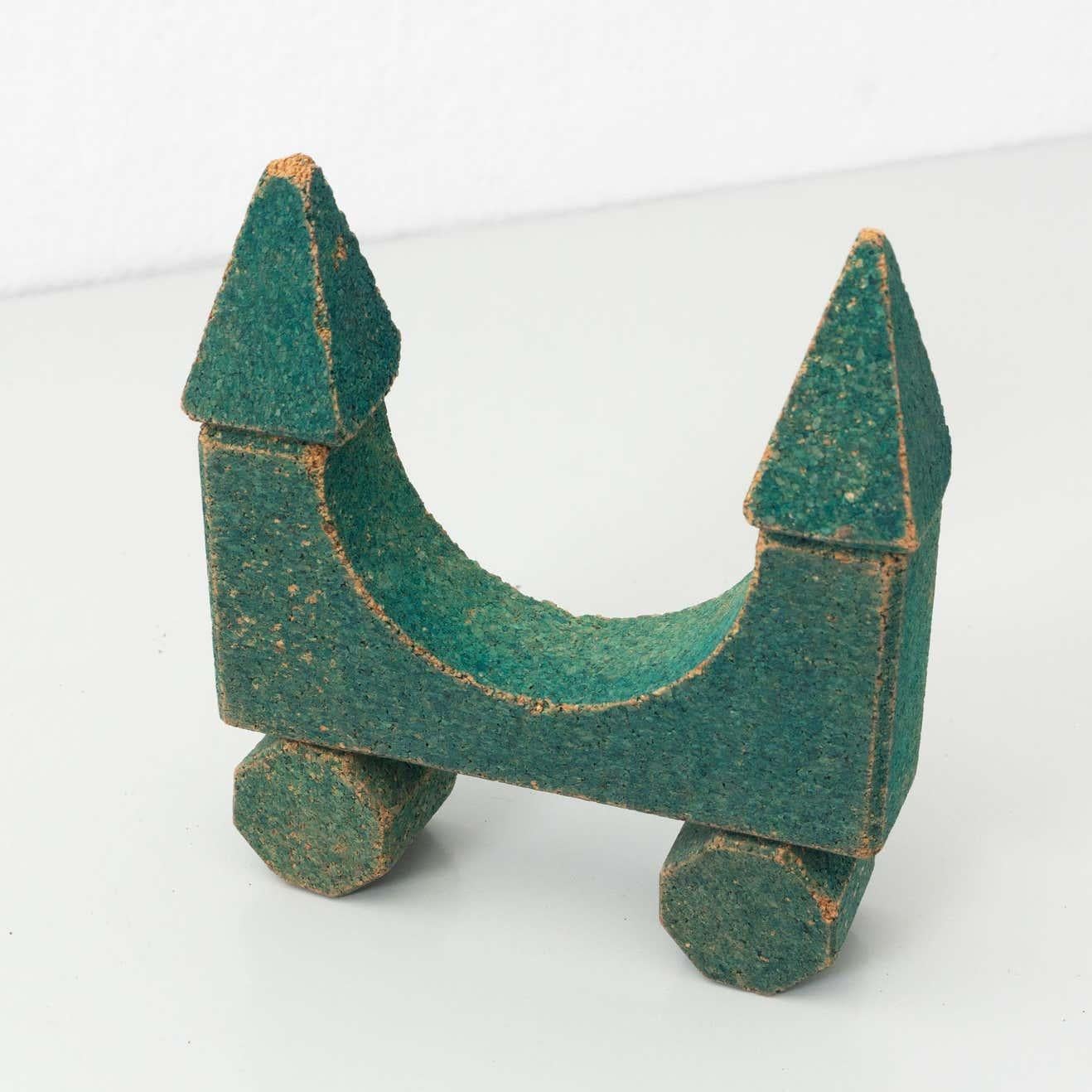 Antique Cork Construction Set Game, circa 1930 In Good Condition In Barcelona, Barcelona