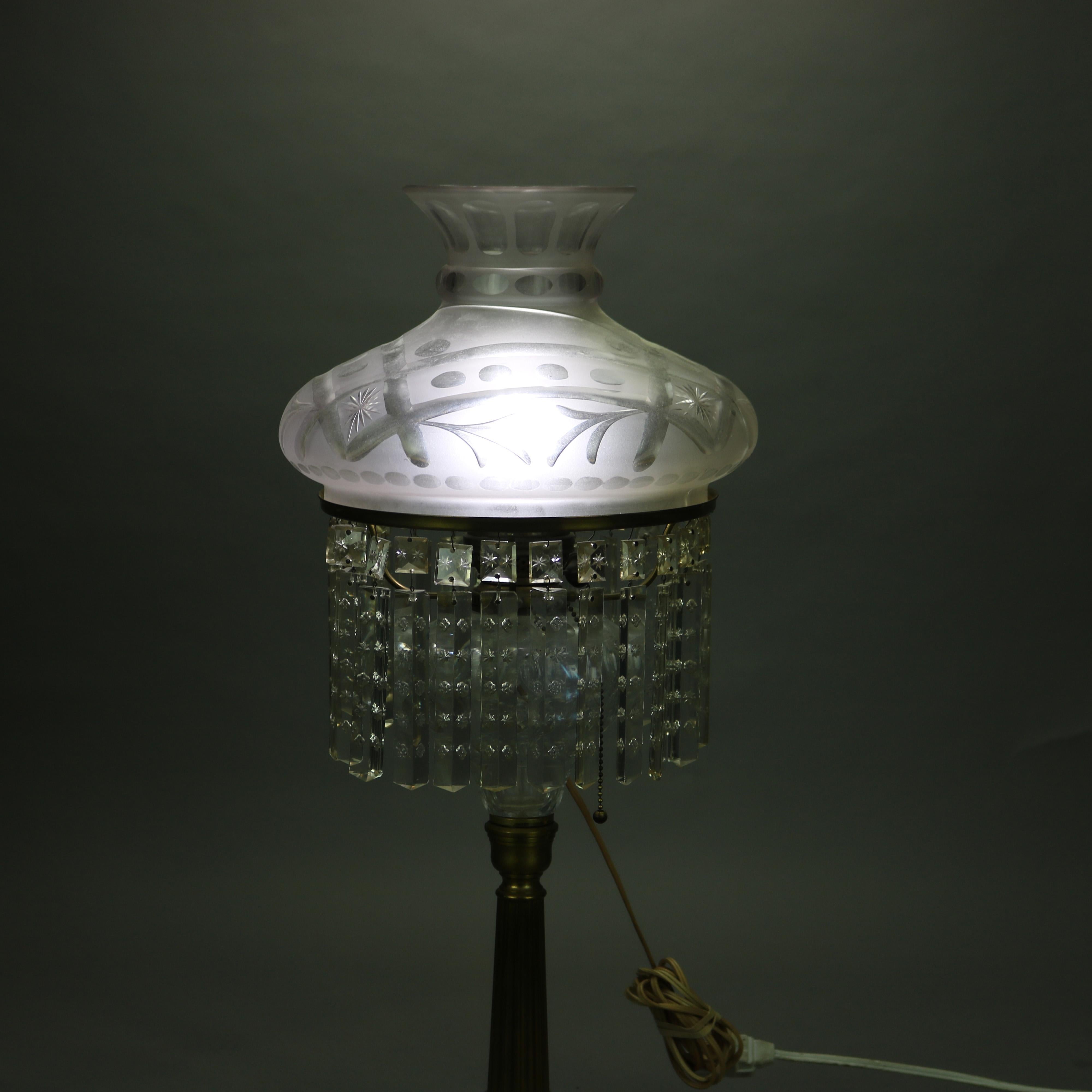 Cast Antique Cornelius School Sinumbra Argand Bronze & Maybe Solar Table Lamp c1840