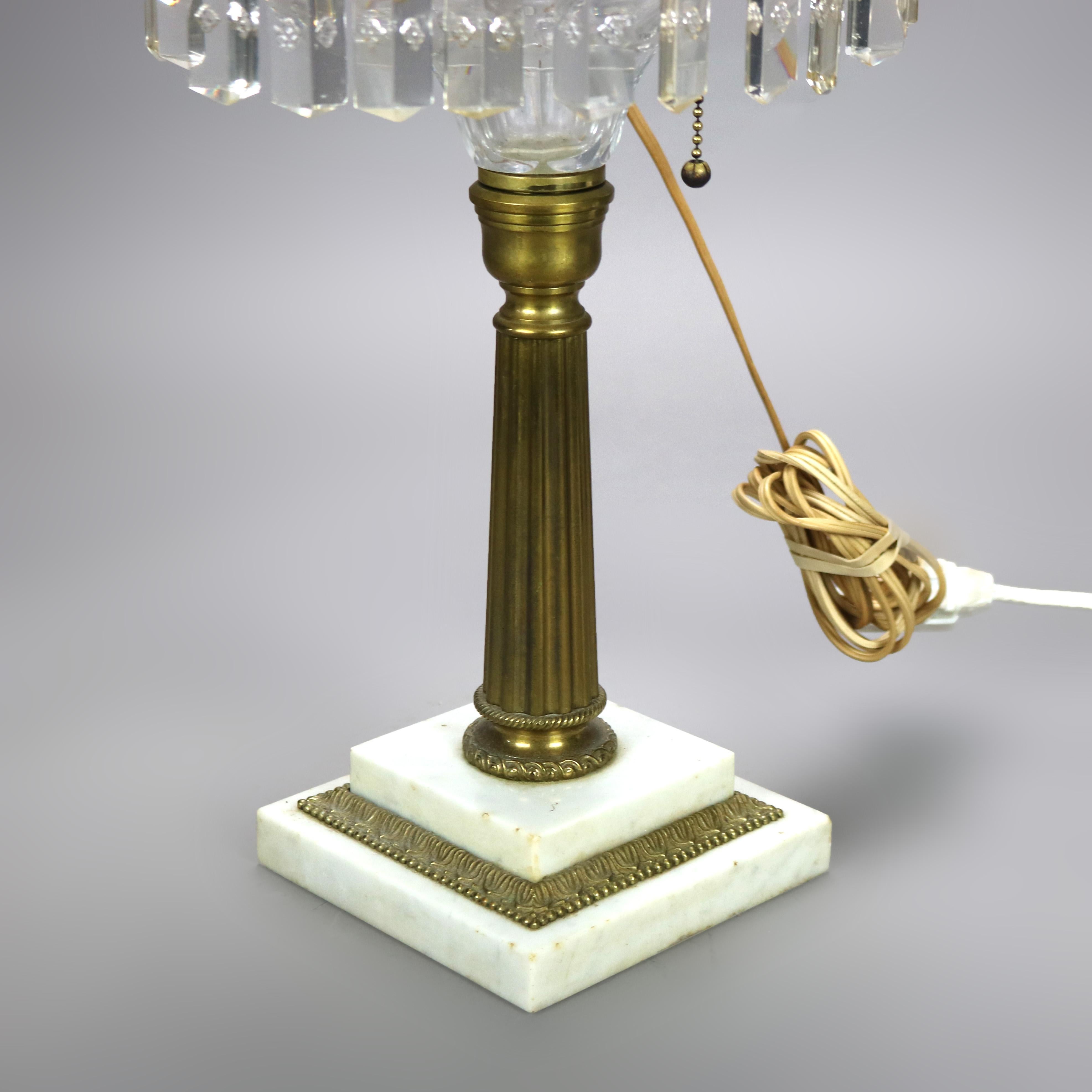 Antique Cornelius School Sinumbra Argand Bronze & Maybe Solar Table Lamp c1840 In Good Condition In Big Flats, NY