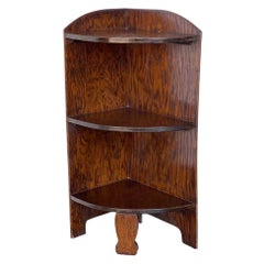 Antique Corner Bookcase or Bookshelf UK Import