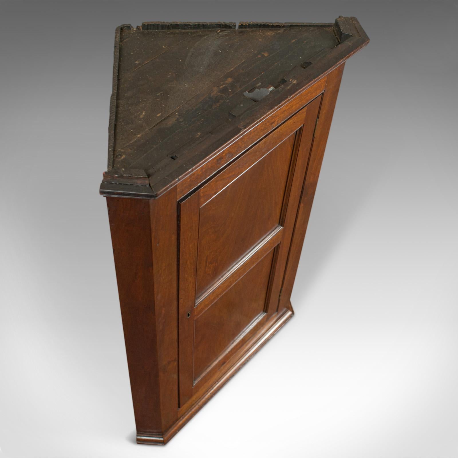 Antique Corner Cabinet, English, Georgian, Mahogany, Cupboard, circa 1800 4