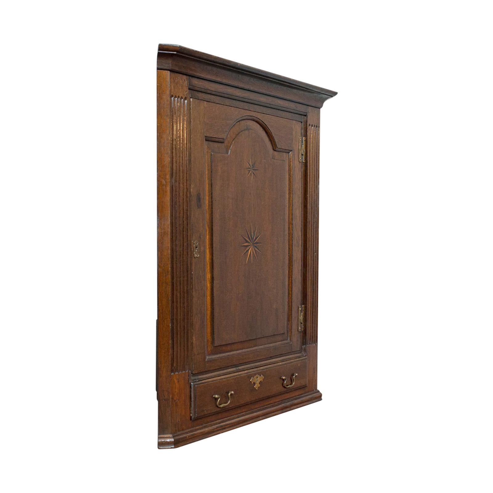 Antique English Pine Corner Cupboard For Sale At 1stdibs