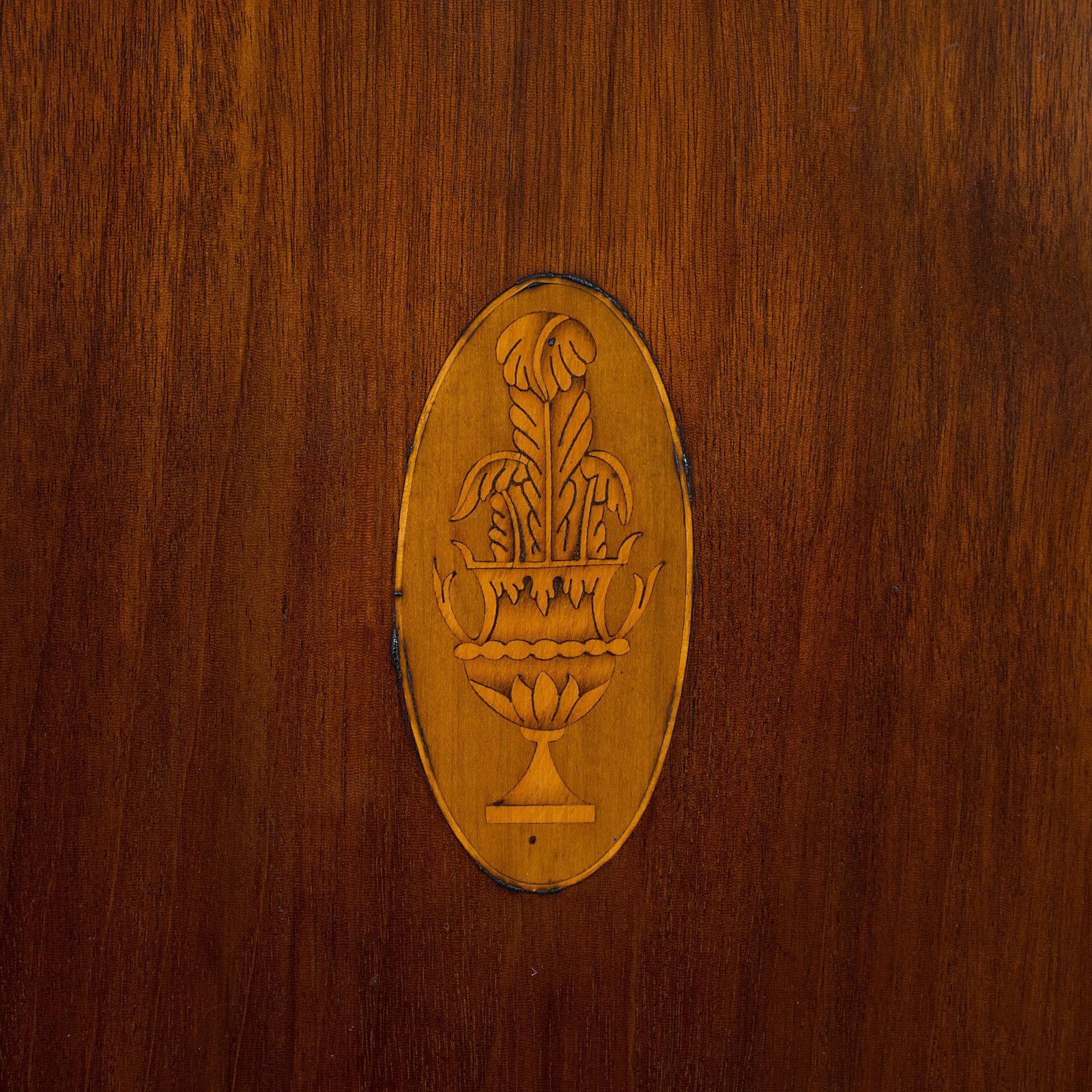 Antique Corner Cabinet, English, Mahogany, Walnut, Inlay, Georgian, circa 1800 For Sale 5