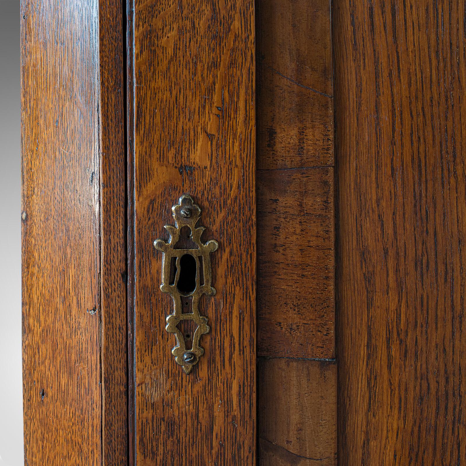 Antique Corner Cabinet, English, Oak, Mahogany, Georgian, Hanging Cupboard, 1800 4