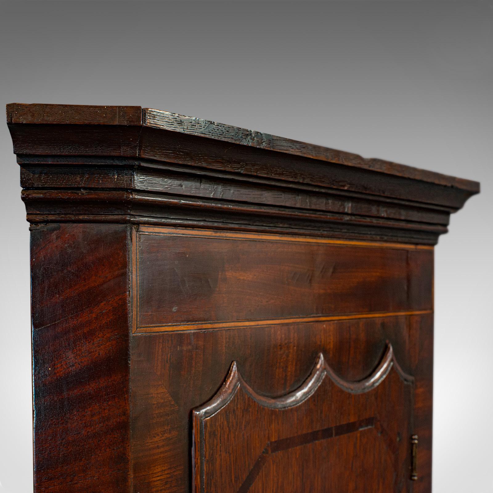 Corner Cabinet, English, Oak, Mahogany, Wall Hanging, Georgian, circa 1800 6