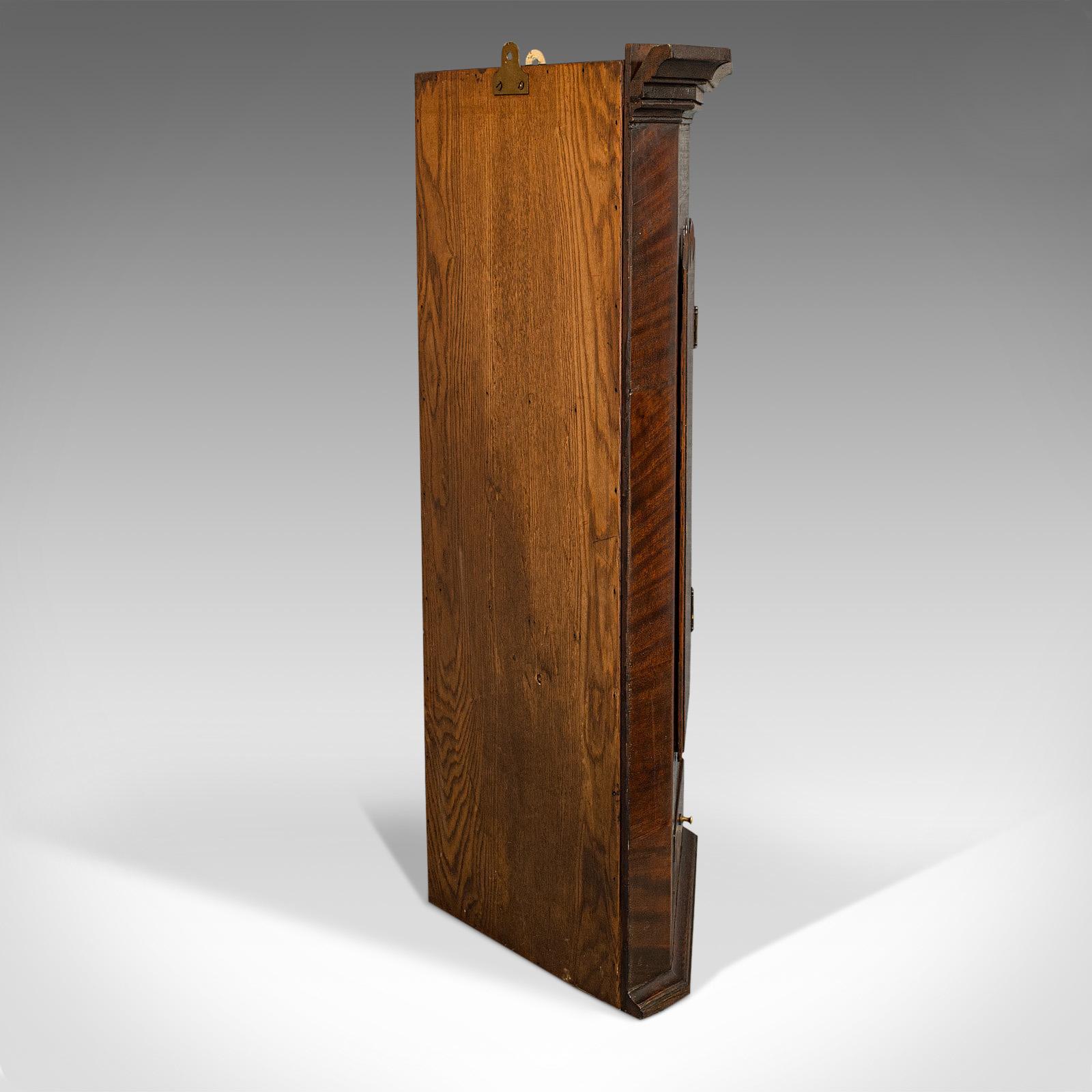 Corner Cabinet, English, Oak, Mahogany, Wall Hanging, Georgian, circa 1800 1