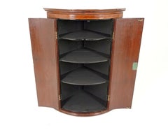 Antique Corner Cabinet, Georgian Mahogany Hanging Cabinet, Scotland 1830, B1946