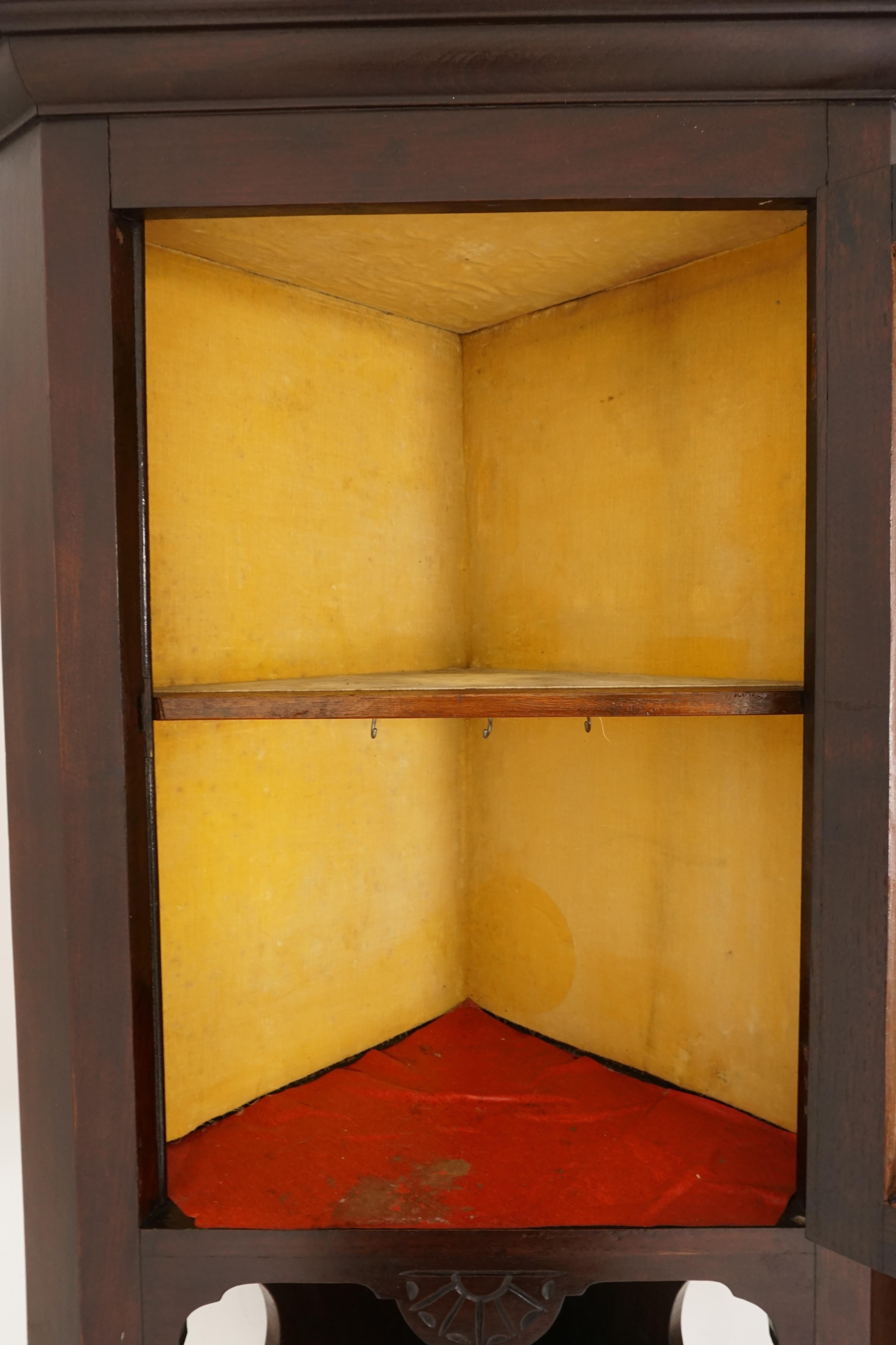 hanging corner display cabinet