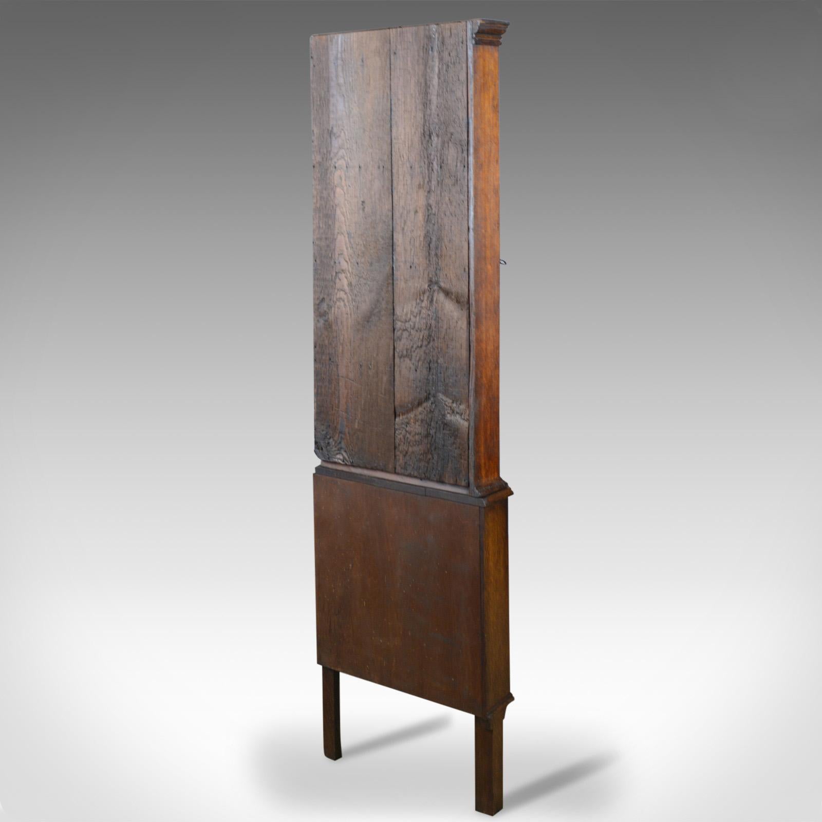 Antique Corner Cabinet on Stand, George III, Oak, Mahogany, circa 1770 and Later (George III.)