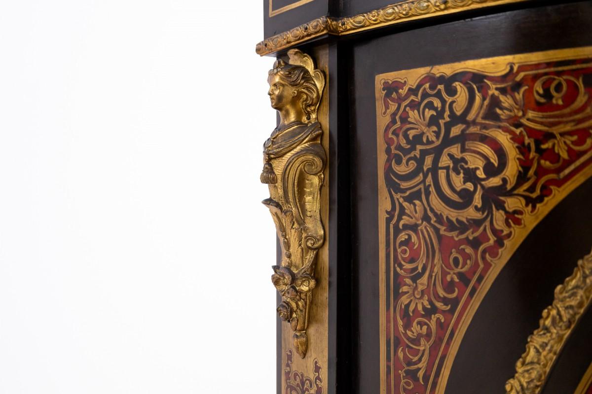 Ottone Antica cassettiera angolare in stile Boulle, Francia, metà del XIX secolo. in vendita