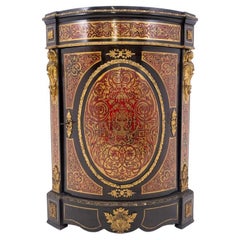 Ancienne commode d'angle de style Boulle, France, milieu du 19e siècle.