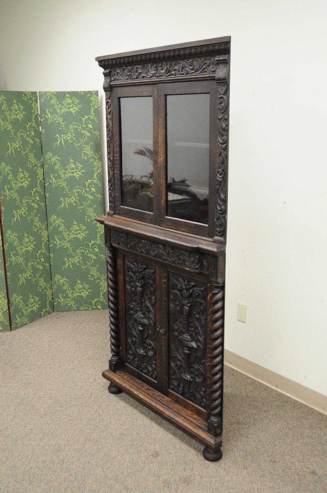 antique corner cupboard