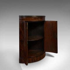 Corner Cupboard, Mahogany, Bow Front, Floor Standing, Georgian, circa 1780