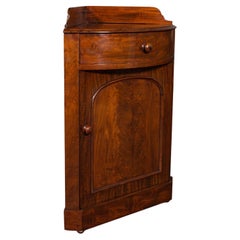 Antique Corner Dressing Cupboard, English, Gentleman's Night Stand, Victorian