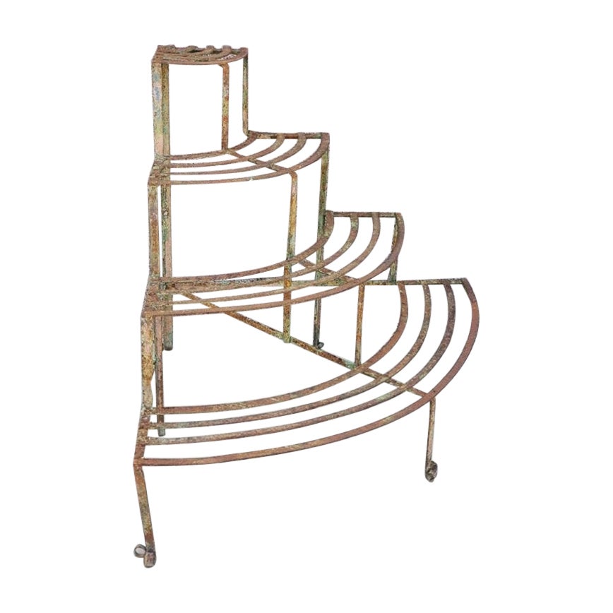 Ferro Etagere ad angolo per piante antiche, GE-0041 in vendita