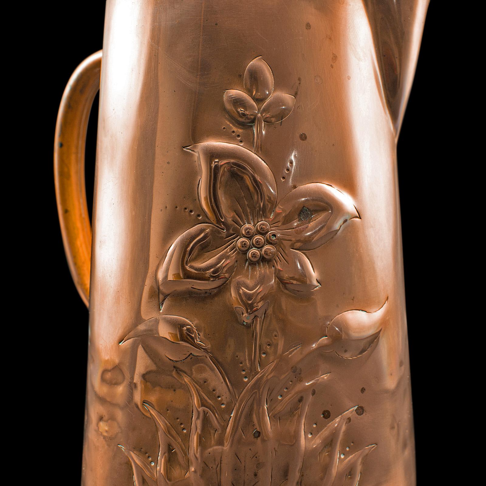 Antique Cornish Love Jug, English, Copper, Decor, Vase, Serving Ewer, Victorian For Sale 4