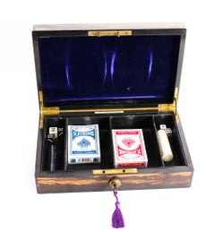 Antique Coromandel Games Box by Chapman Son & Co, London 19th Century