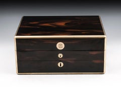 Antique Coromandel Gentleman’s Vanity Box Brownett and Rose, 19th Century