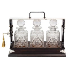 Tantale antique en argent et verre taillé de Coromandel Betjemanns & Sons