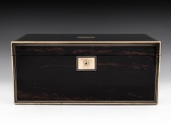 Antique Coromandel Writing Box with Secret Compartments 19th Century