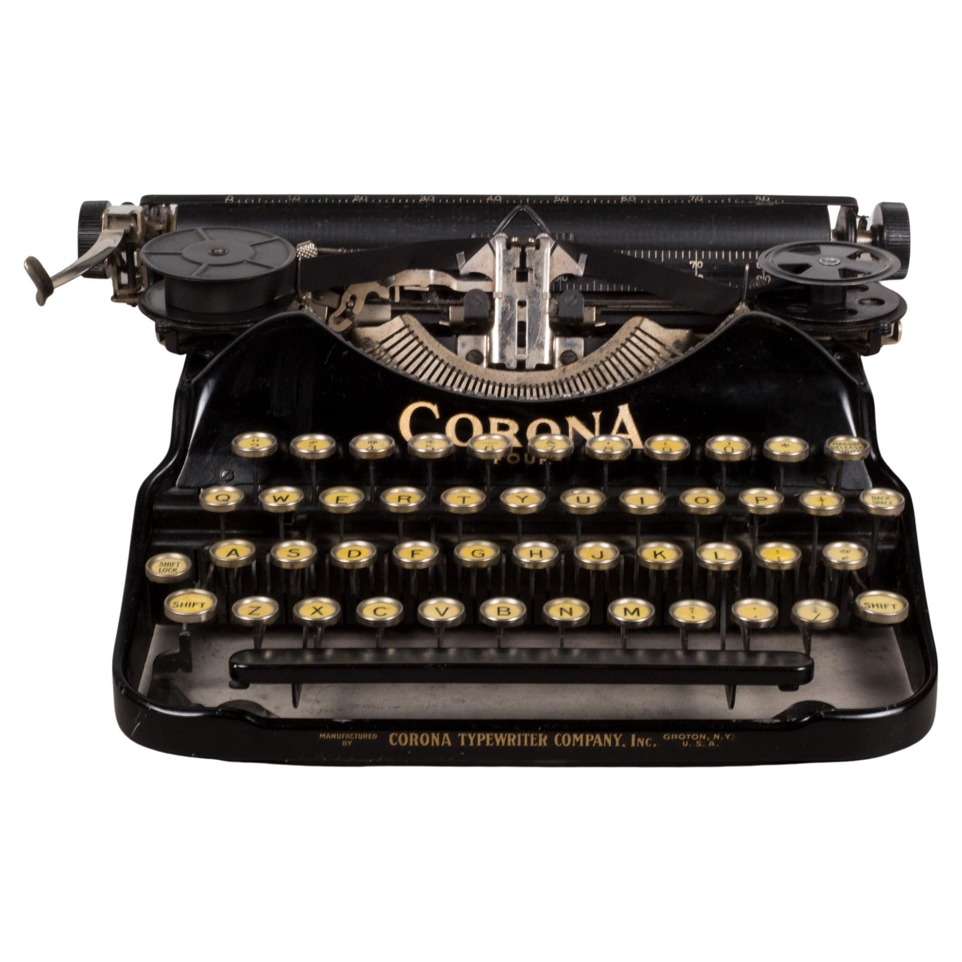 Antique Corona Four Portable Typewriter C.1924 at 1stDibs corona four typewriter, corona