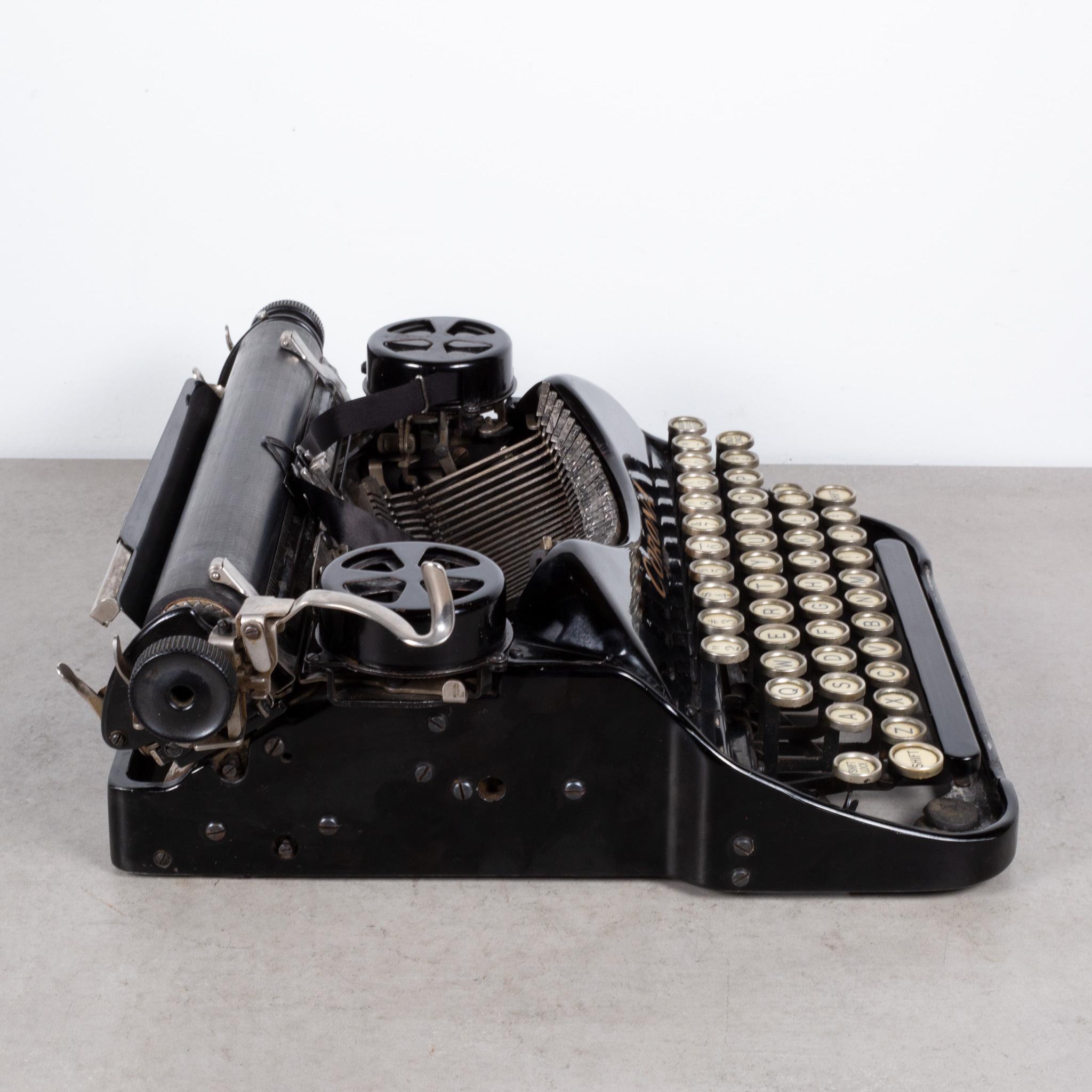 Industrial Antique Corona Four Portable Typewriter C.1926