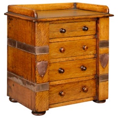 Used Correspondence Cabinet, Scottish, Victorian, Oak, Specimen Chest