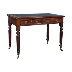 Antique Correspondence Desk, English, Mahogany, Writing Table, Regency, C.1820