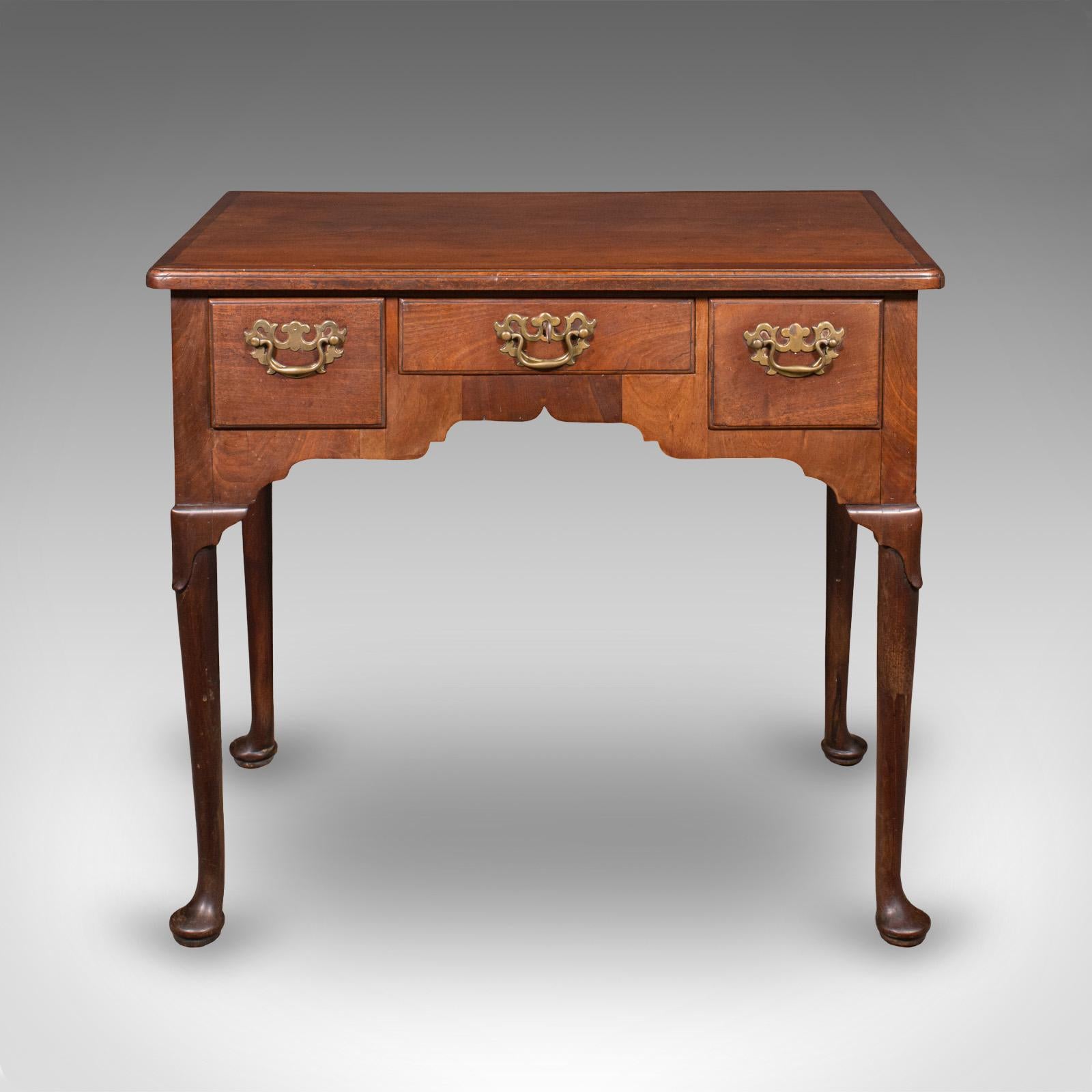British Antique Correspondence Table, English, Lowboy, Writing Desk, Georgian, C.1780 For Sale