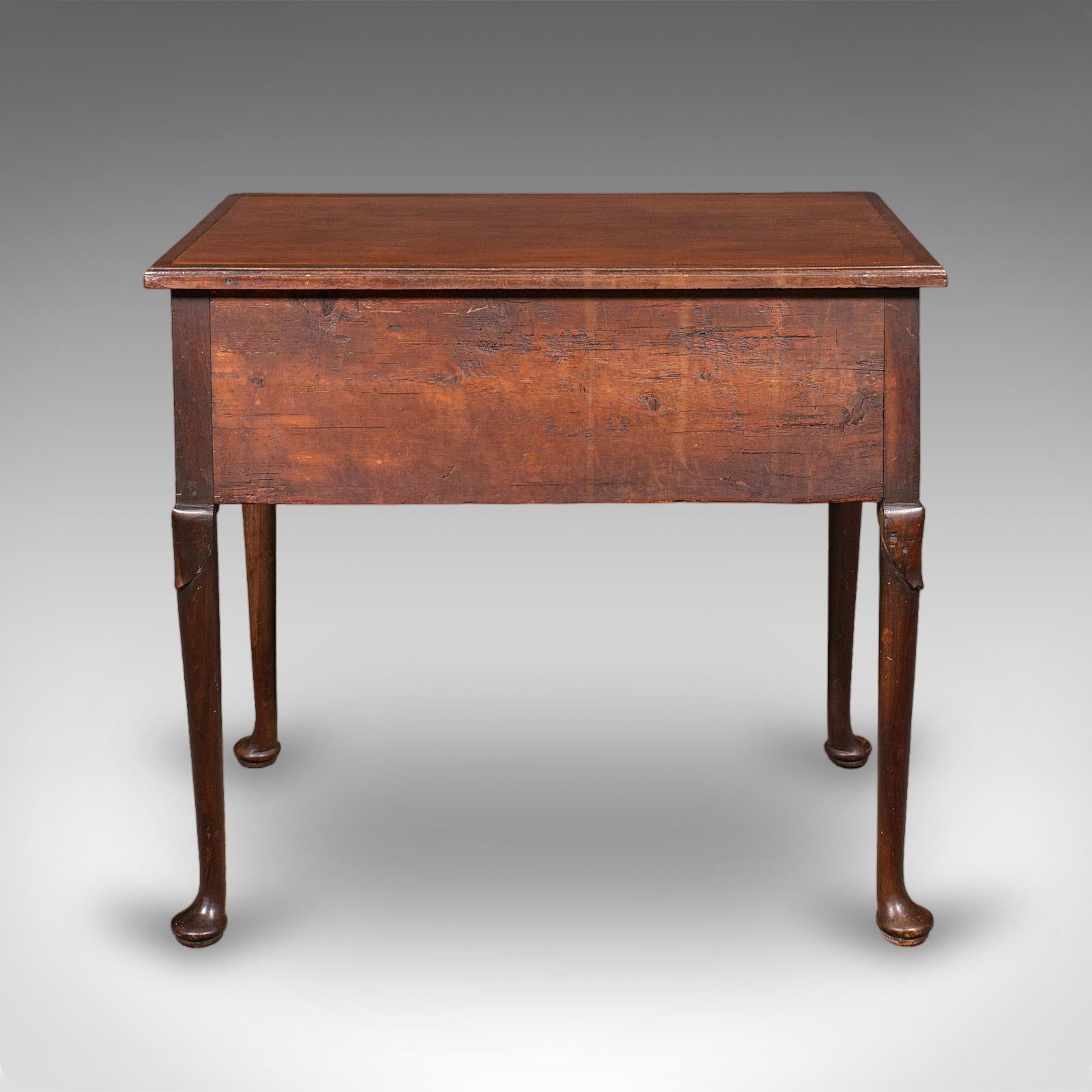 Late 18th Century Antique Correspondence Table, English, Lowboy, Writing Desk, Georgian, C.1780 For Sale