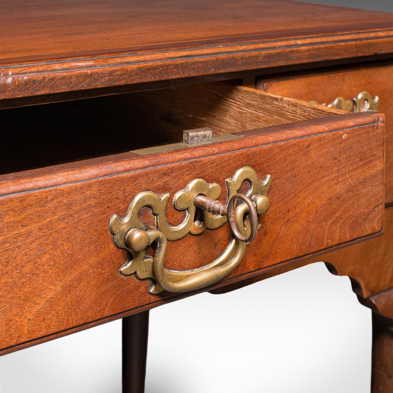 Antique Correspondence Table, English, Lowboy, Writing Desk, Georgian, C.1780 For Sale 2