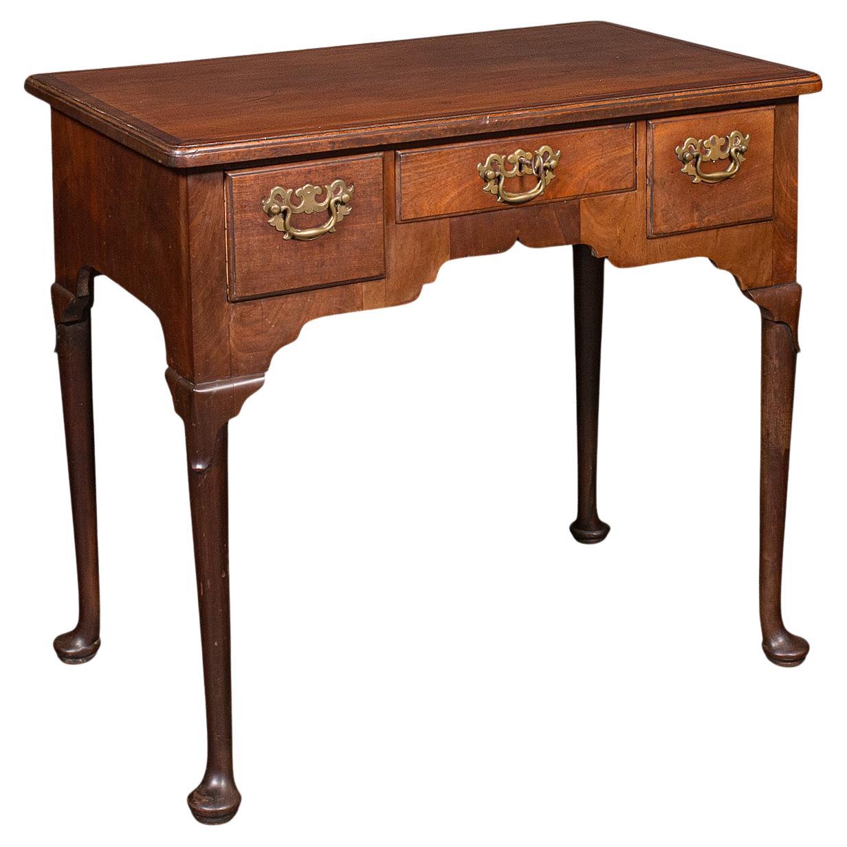 Antique Correspondence Table, English, Lowboy, Writing Desk, Georgian, C.1780