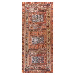 Antique Corum Kilim Rug Wool Old Central Anatolian Turkish Carpet