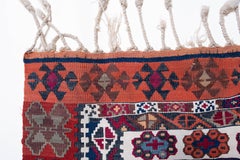 Antique Corum Mihrab Kilim Rug Wool Old Central Anatolian Chorum Turkish Carpet