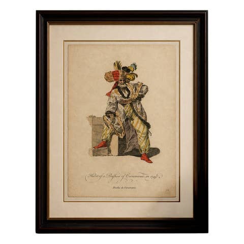 Antique Costume Print – Bashaw of Caramania, Ottoman Figure, 1749