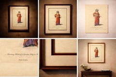 Antique Costume Print Grecian Lady Morning Dress Jefferys, 1749