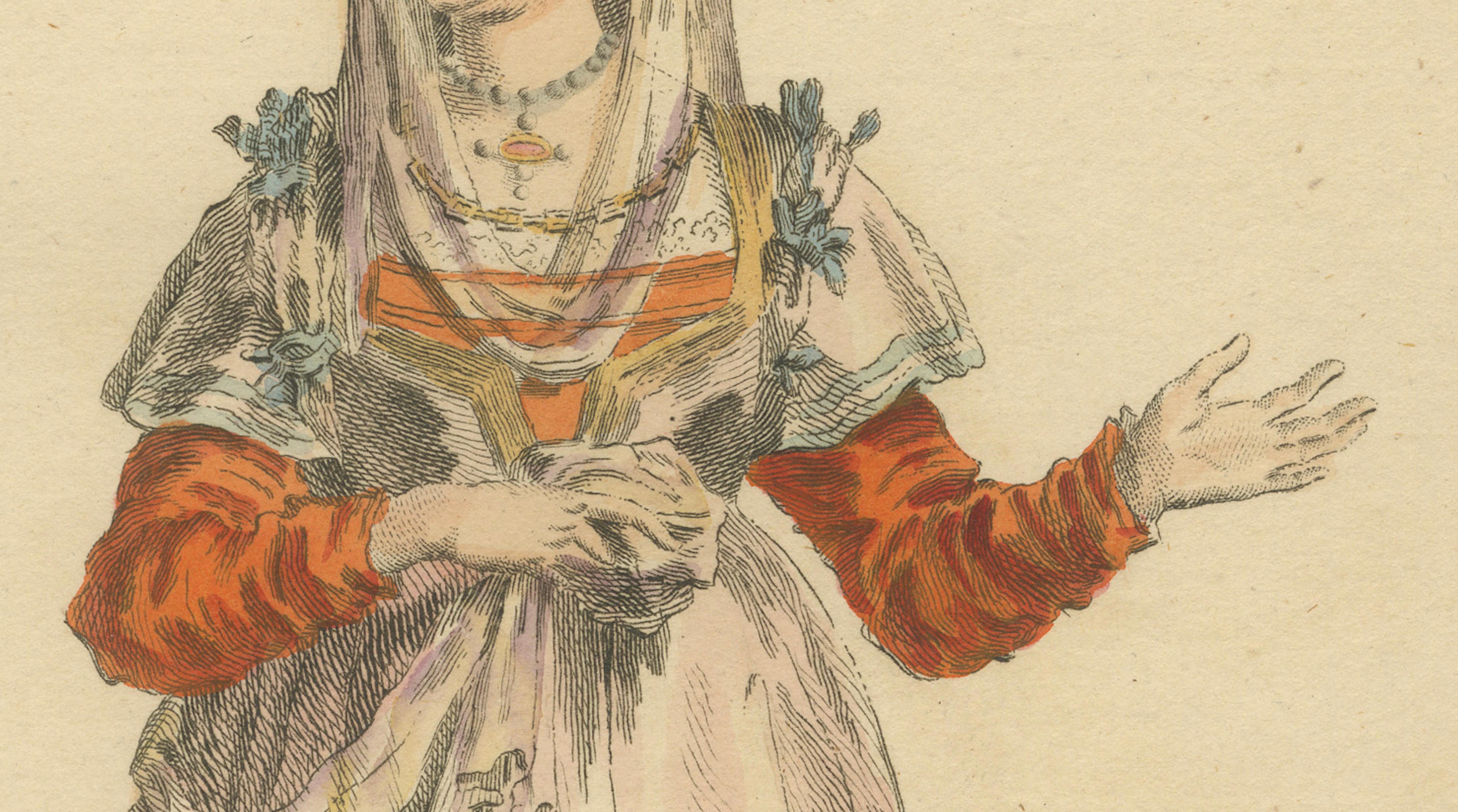 Antique Costume Print Lady of Paros Traditional Dress Jefferys, 1749