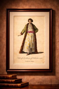 Antique Costume Print of a Gentleman of Wallachia, Engraving Jefferys, 1749, view 2