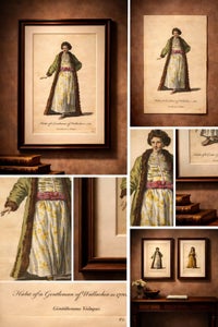 Antique Costume Print of a Gentleman of Wallachia, Engraving Jefferys, 1749, view 6