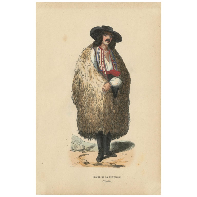 Antique Costume Print of a Highlander in Wallachia by Wahlen, 1843 at  1stDibs | highlander costume