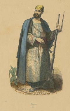 Antique Costume Print of an Arabian Man by Wahlen '1843'