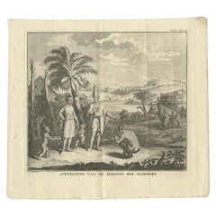 Antique Costume Print of Siam, Thailand, 1730 Antique Costume Print of Siam, Thailand, 1730