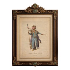 Stampa antica in costume Principe tartaro, abito esotico, Jefferys 1749