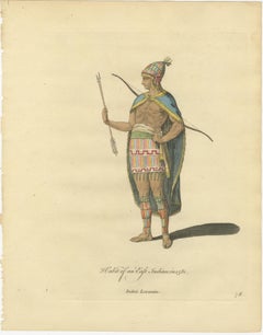 Antique Costume Prints, East Indies Figures & Tribal Dress, 1749