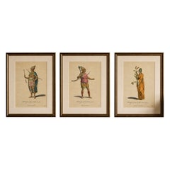 Antique Costume Prints, East Indies Figures & Tribal Dress, 1749